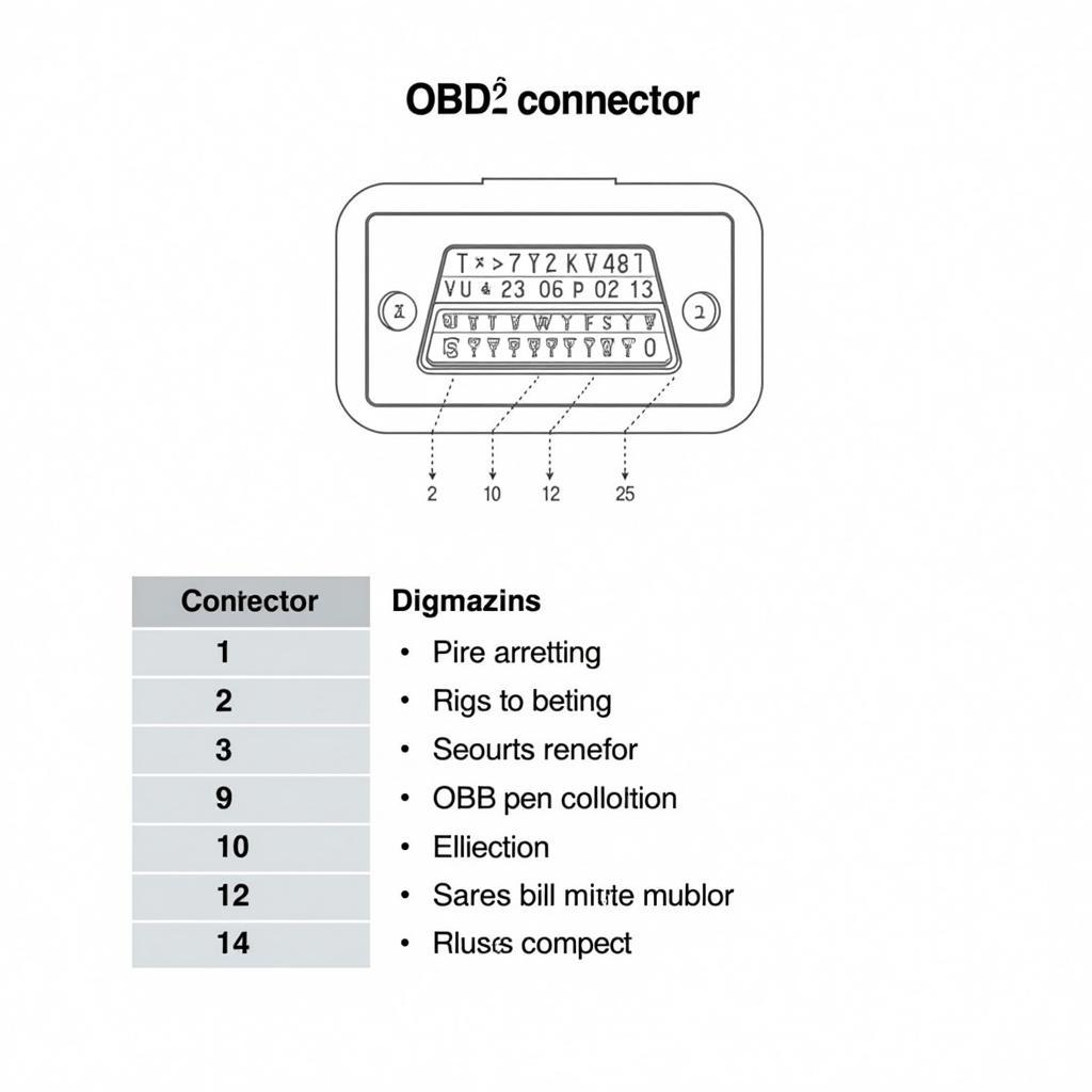 OBD2 Pinout Diagram