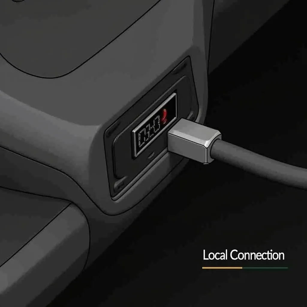 OBD2 Port and Scanner Connection