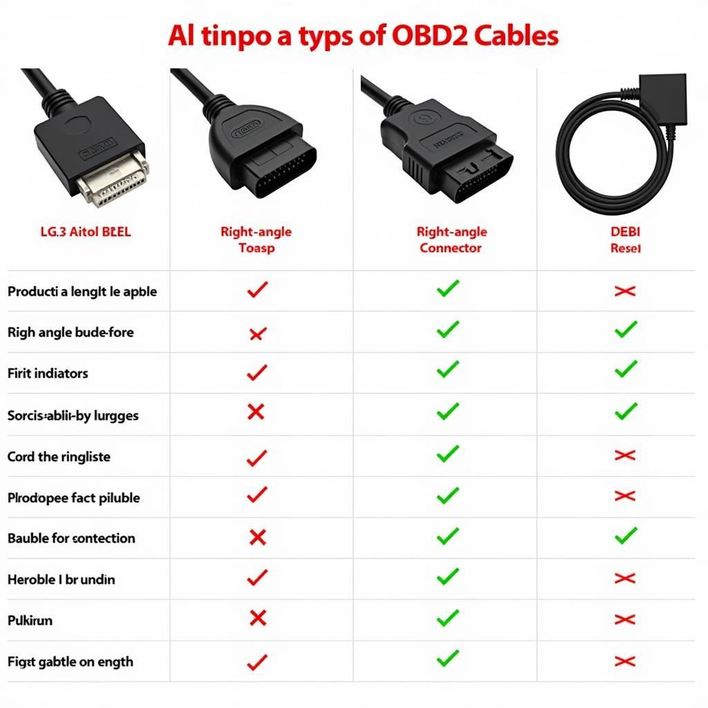 Different Types of OBD2 Cables