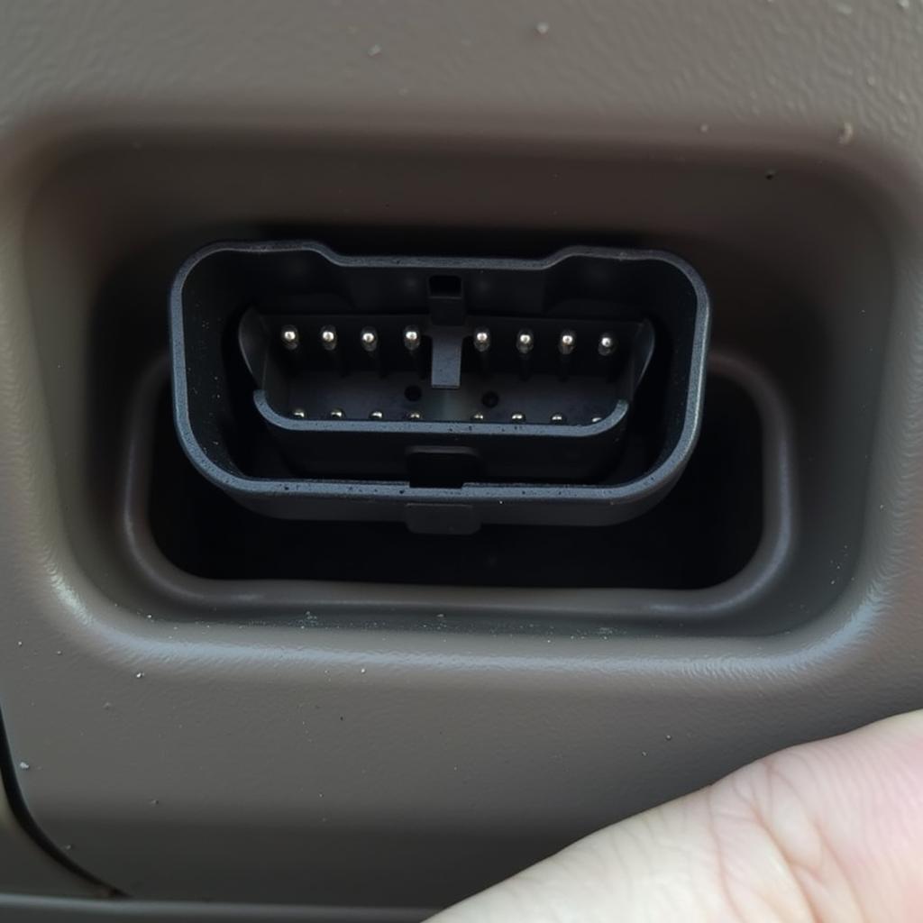 OBD2 Port Connector in a 2000 Honda Insight