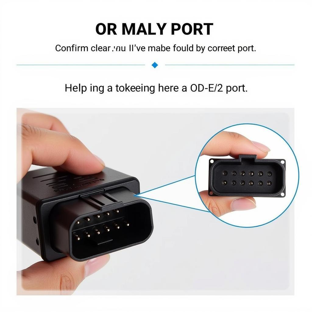 Identifying the OBD2 Port Connector