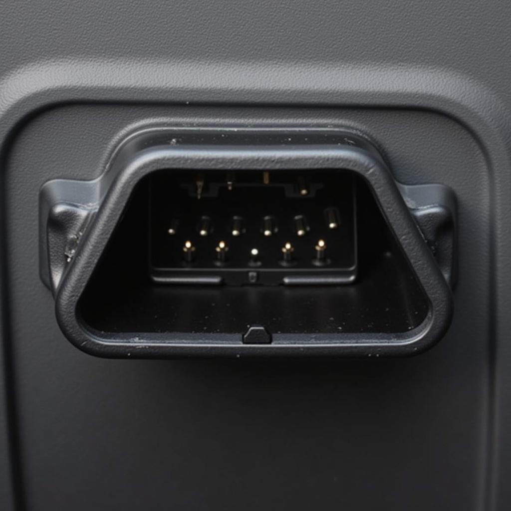 Location of the OBD2 port in a car