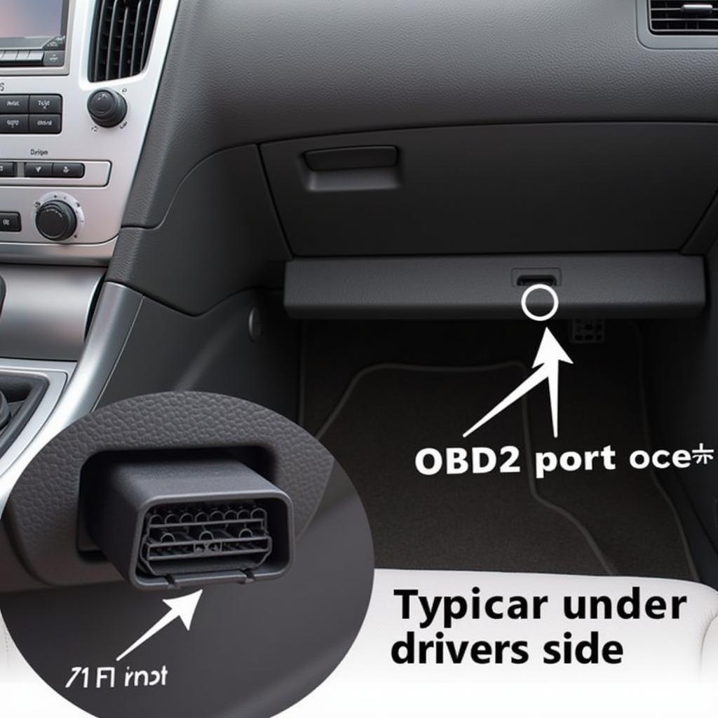 Car OBD2 port location