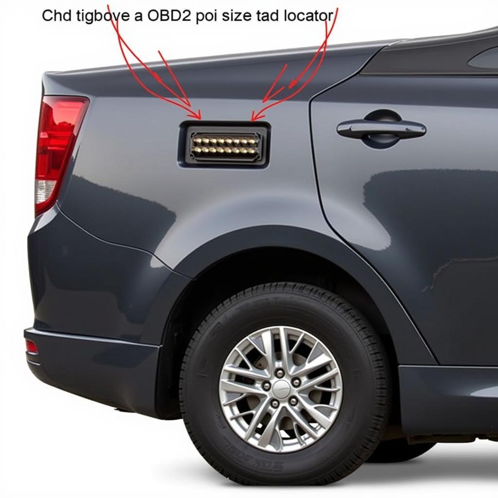 OBD2 port location in a vehicle