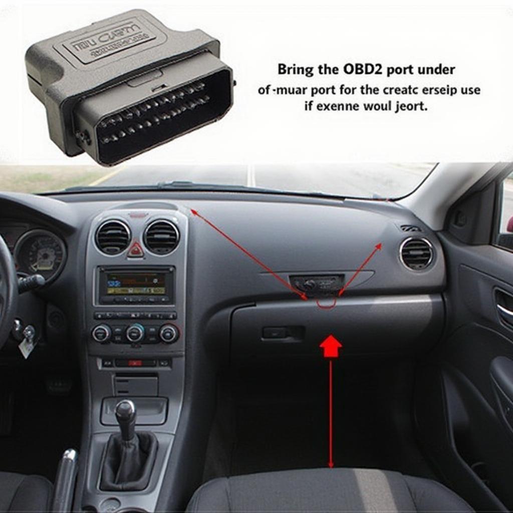 OBD2 Port Location Under Dashboard