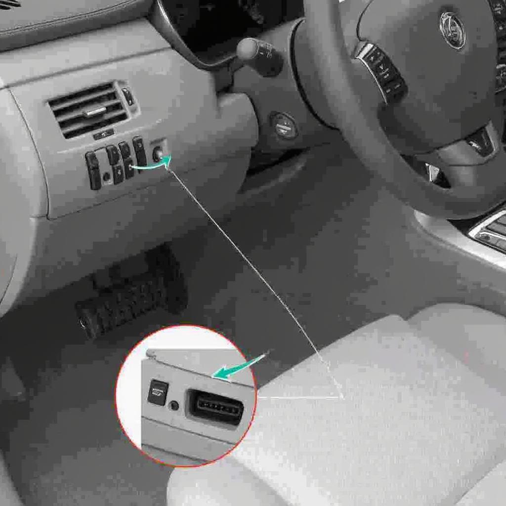 OBD2 Port Location in a Car