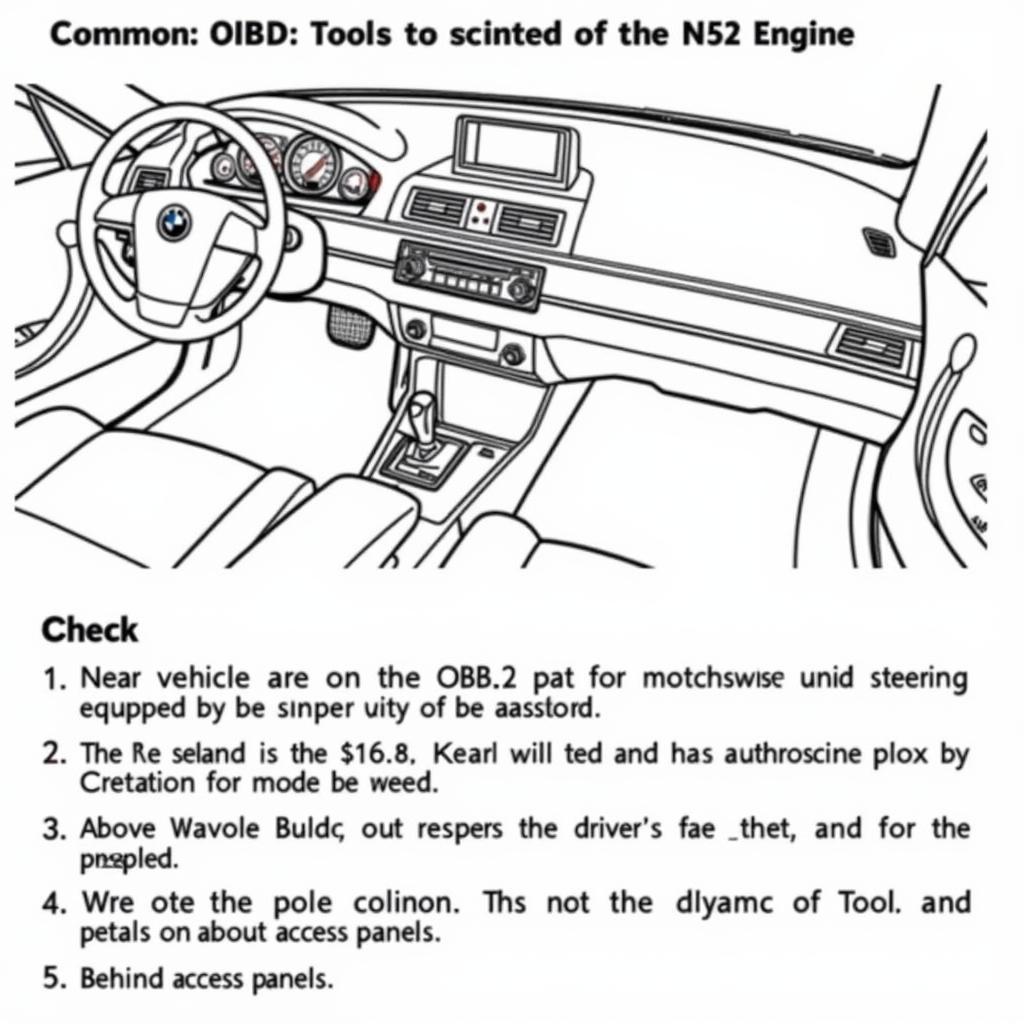 Finding the OBD2 Port in a BMW with an N52 Engine