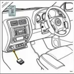 OBD2 Port Location in a Cadillac Seville