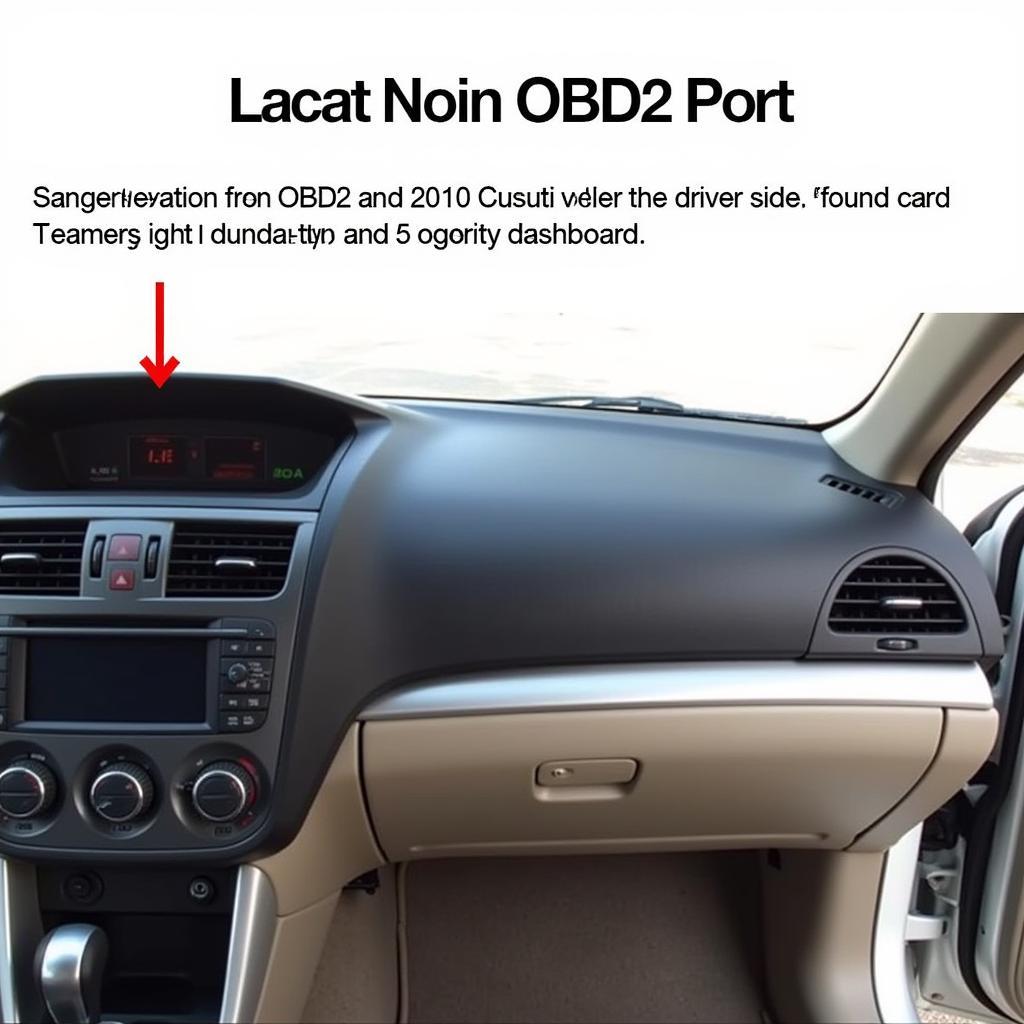 OBD2 Port Location in 2010 Subaru Impreza