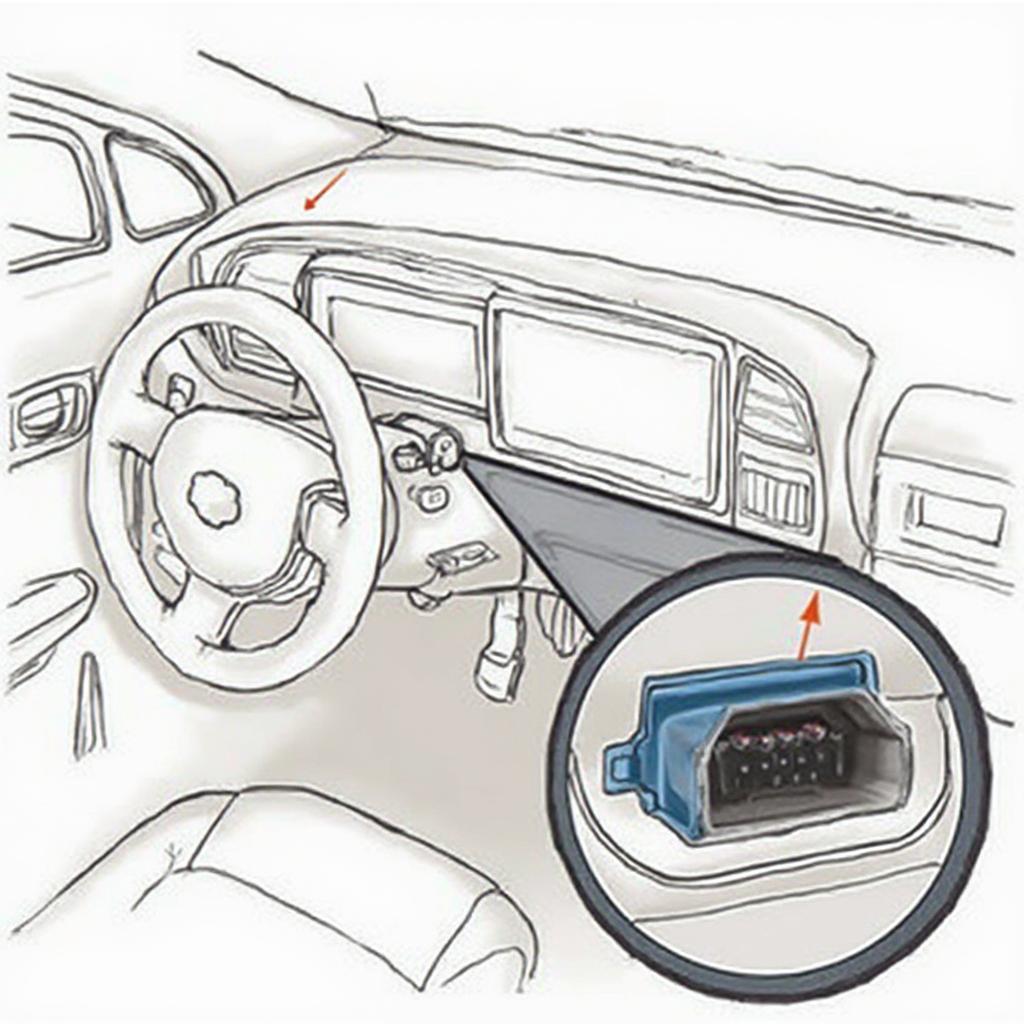 Location of OBD2 Port in a Typical Indian Car