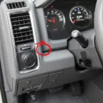 OBD2 Port Location in a RAM 1500