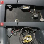 Location of the OBD2 Port Under the Dashboard of a Volkswagen Passat