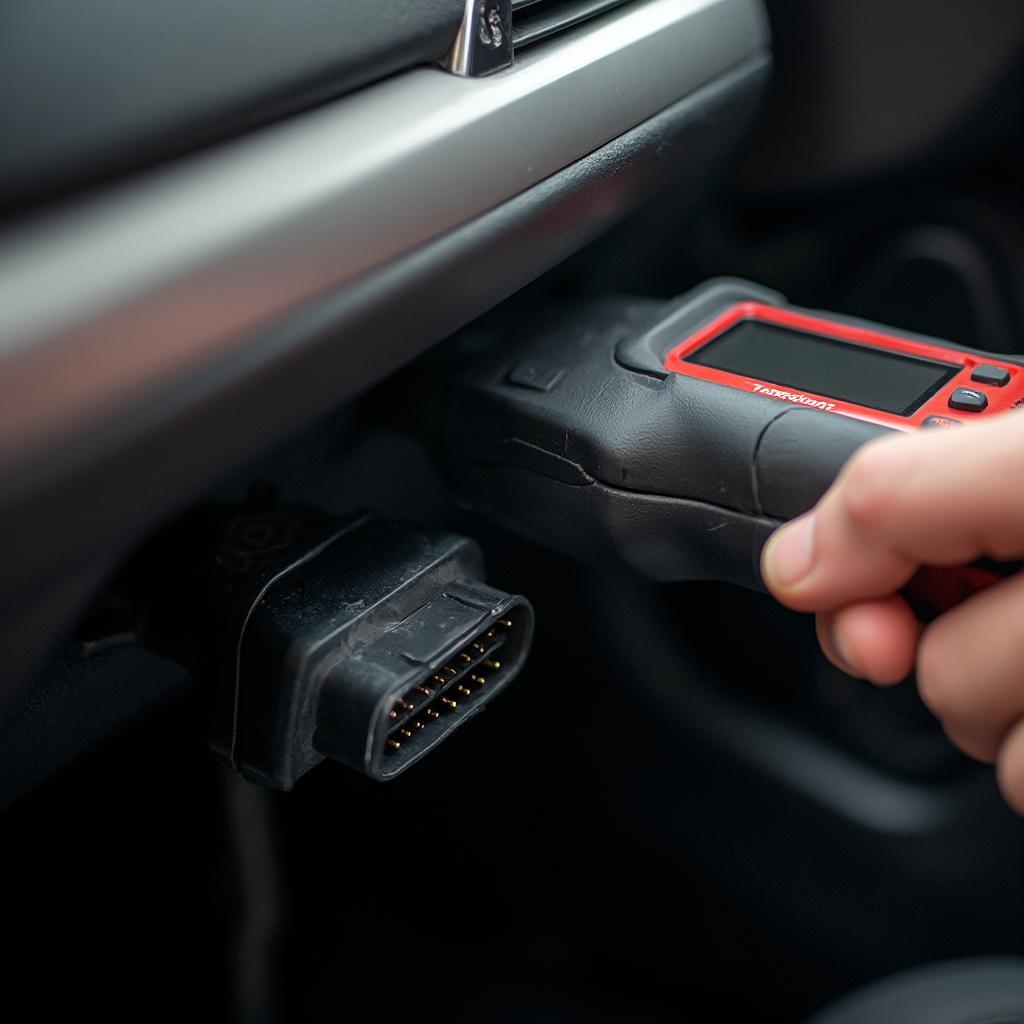 Connecting an OBD2 Scanner to a Car's OBD2 Port