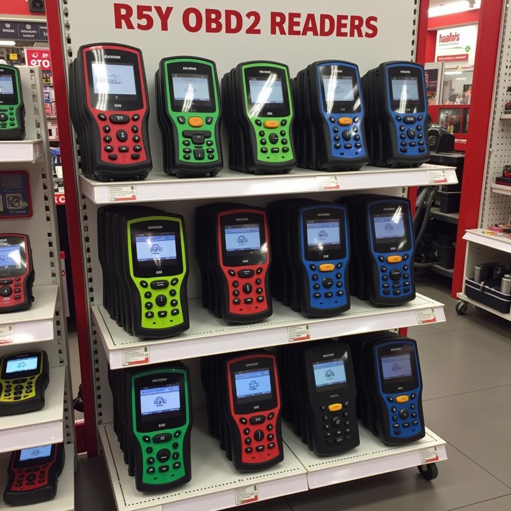 OBD2 Readers Displayed at Halfords