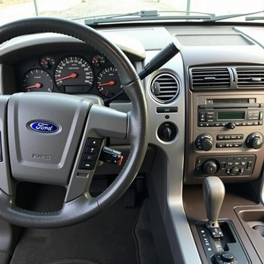 OBD2 Reader Plugged into a 2003 Ford F-150