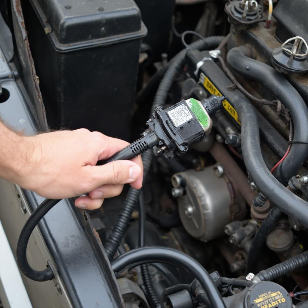 Connecting an OBD2 scanner to a 1995 Powerstroke