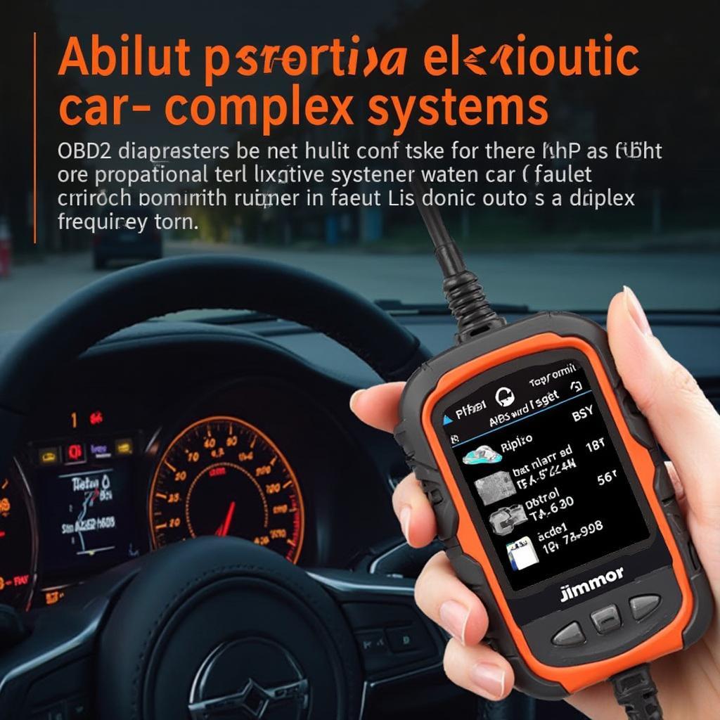 OBD2 Scanner Diagnosing ABS and SRS Systems