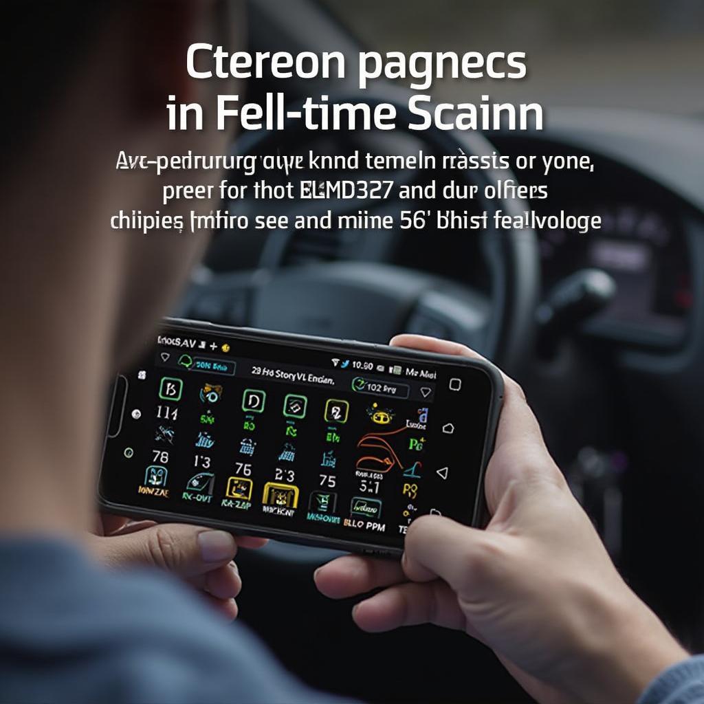OBD2 Scanner App Displaying Diagnostic Data