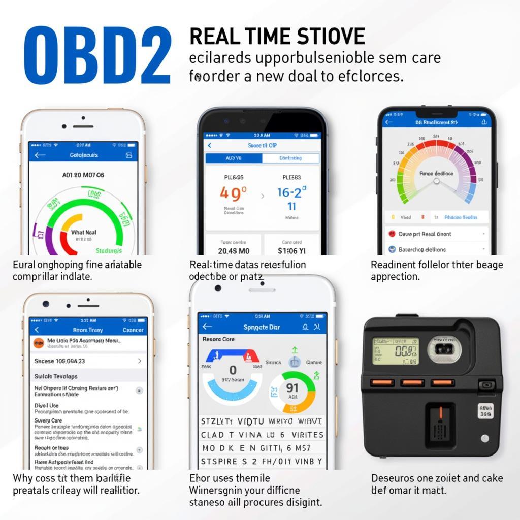 OBD2 App Interface on iPhone