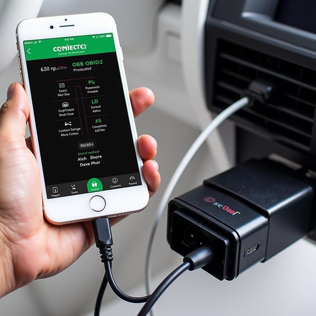 OBD2 Scanner Bluetooth App Connection