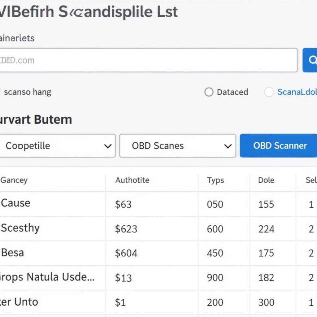 OBD2 Scanner Compatibility List