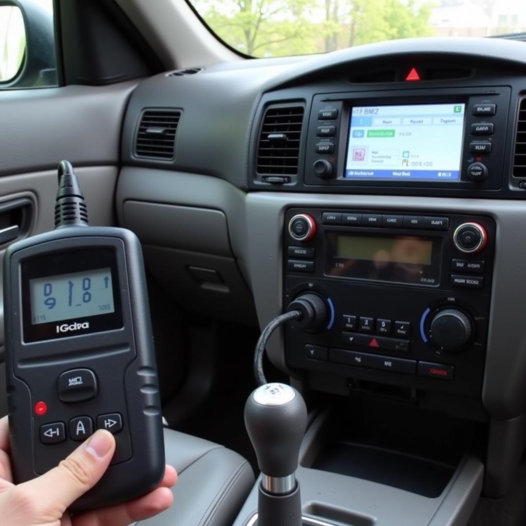 OBD2 Scanner Connected to 2003 Subaru Outback