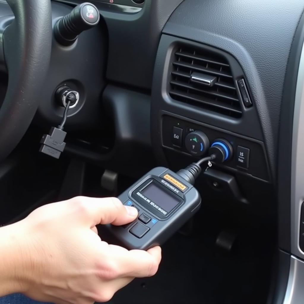 OBD2 Scanner Connected to 2010 Impreza