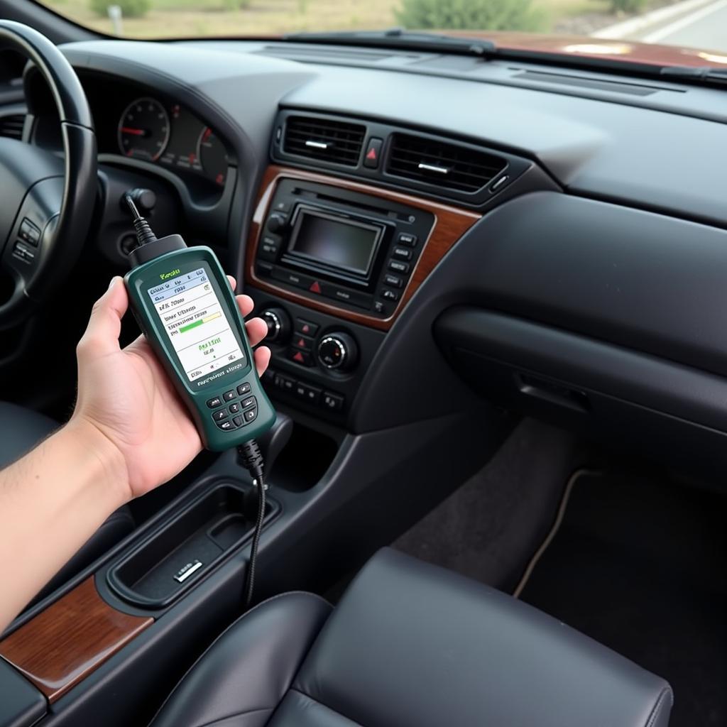 OBD2 Scanner Plugged into a Pontiac Bonneville