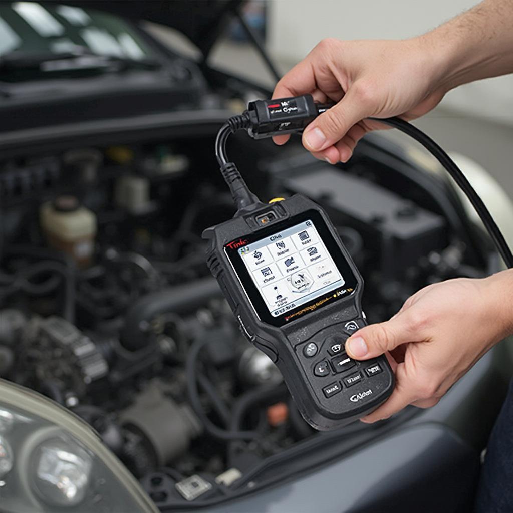 OBD2 Scanner Connected to a 2008 Honda Odyssey