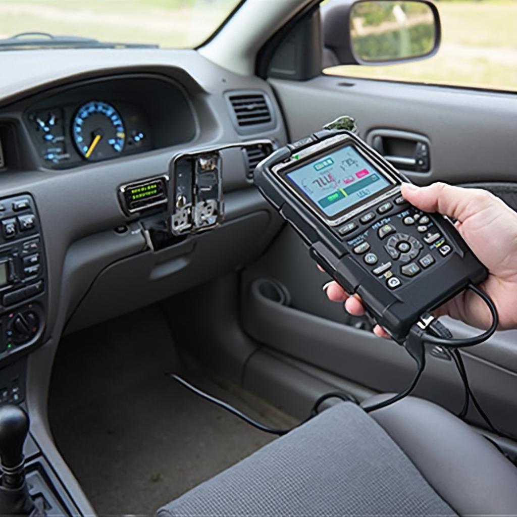 OBD2 Scanner Connected to 1996 Accord