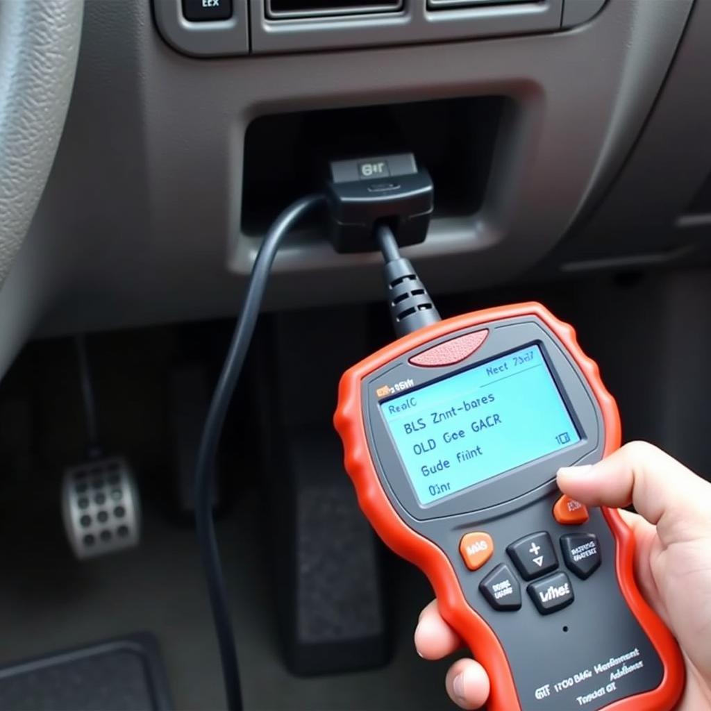 OBD2 Scanner Connected to 1997 Toyota 4Runner