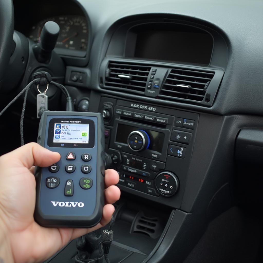 OBD2 Scanner Connected to 1999 Volvo V70