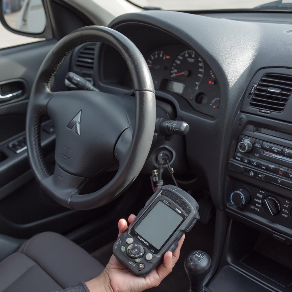 Connecting an OBD2 Scanner to a 2001 Mitsubishi Galant