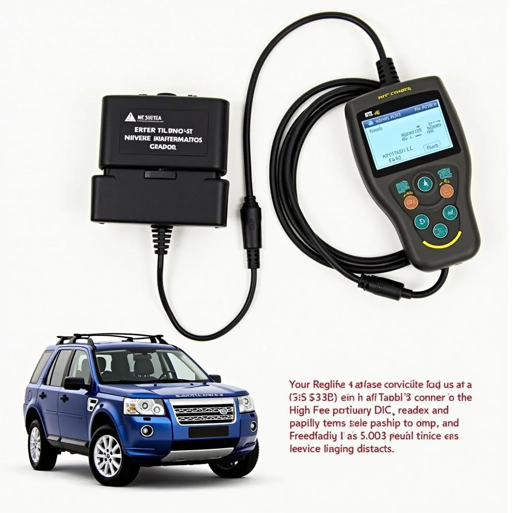 OBD2 Scanner Connected to 2003 Freelander