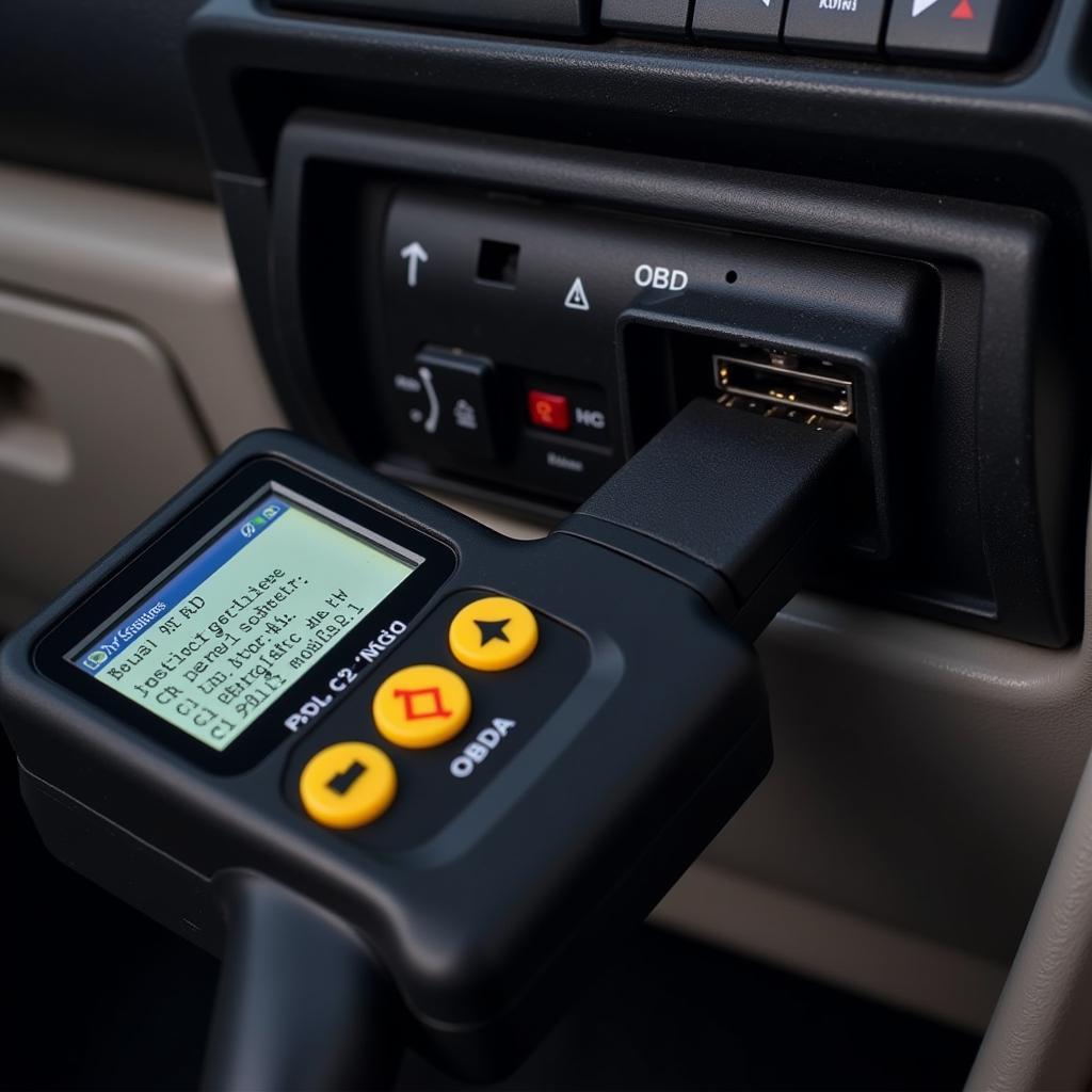 OBD2 Scanner Connected to a 2003 Honda Accord