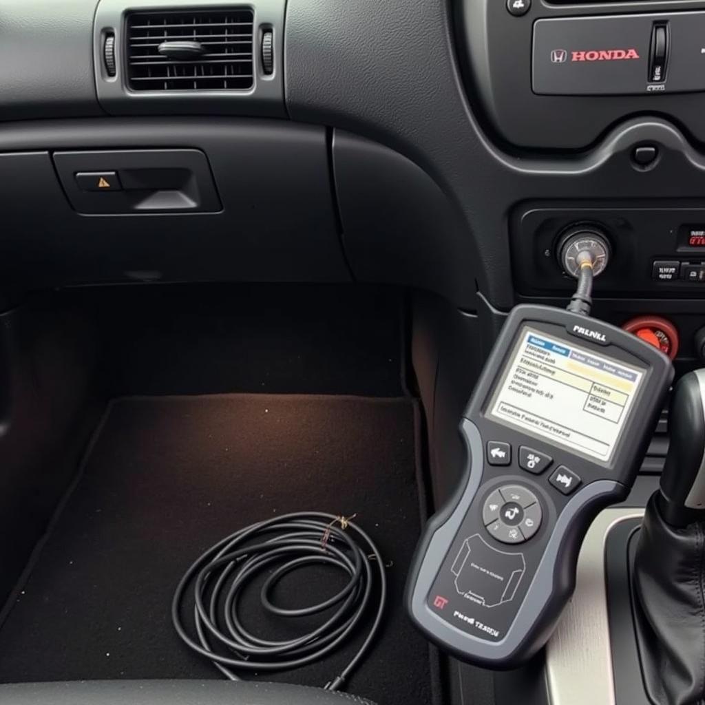 OBD2 Scanner Connected to a 2003 Honda S2000