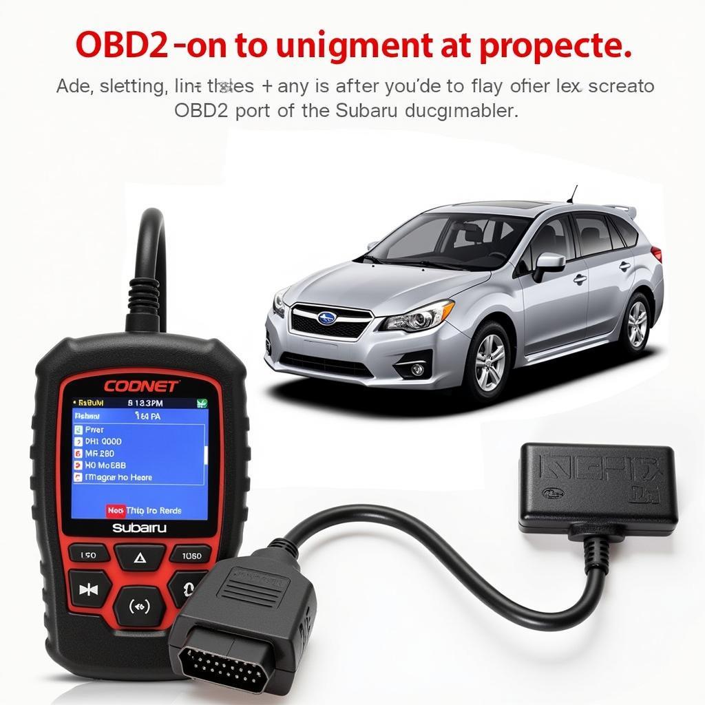 Connecting an OBD2 Scanner to a 2012 Subaru Impreza