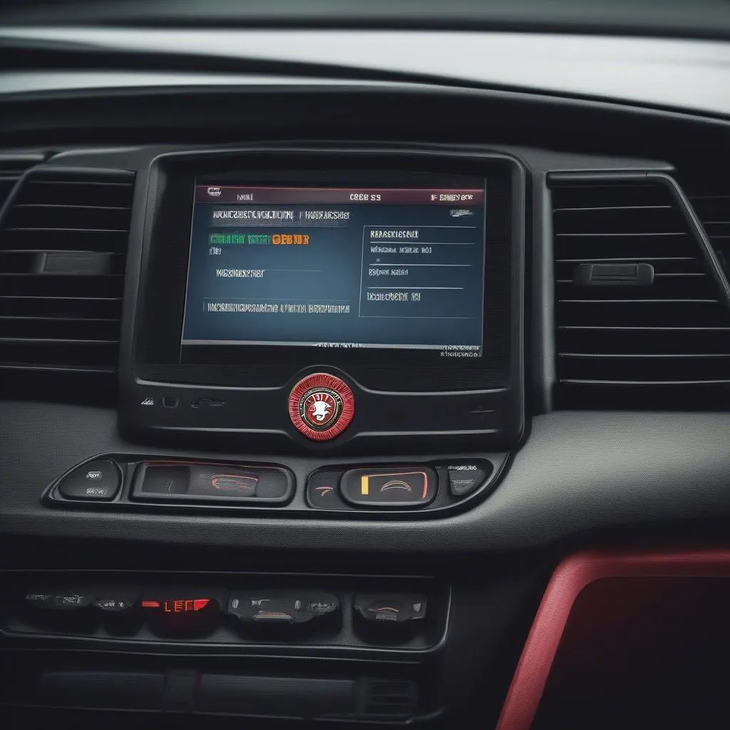 OBD2 Scanner Connected to Alfa Romeo Dashboard
