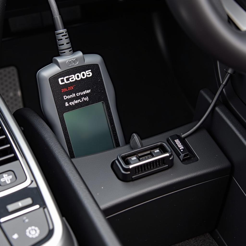 OBD2 Scanner Connected to Audi Q5