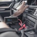 OBD2 Scanner Connected to Car's Port