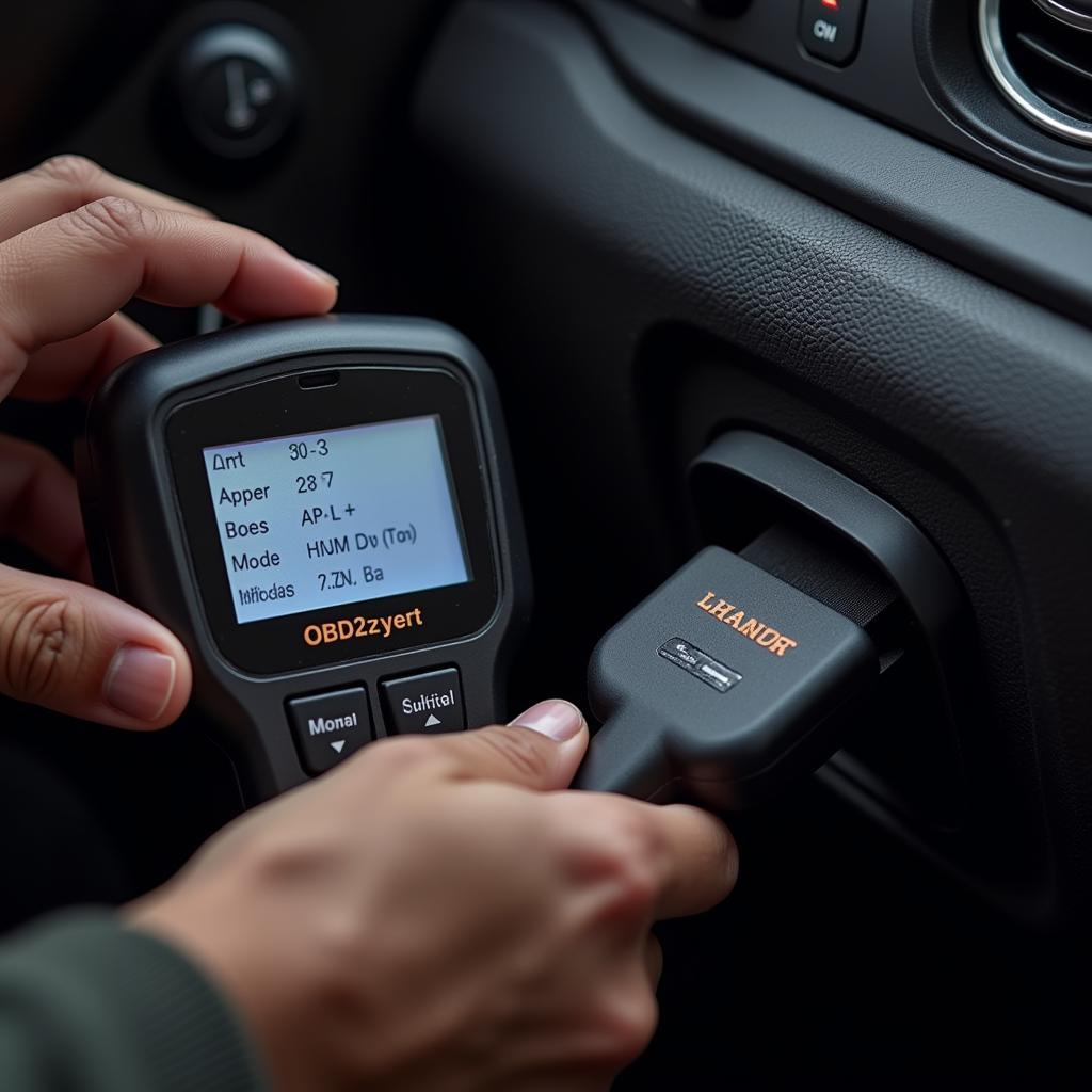 OBD2 Scanner in Use