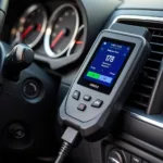 OBD2 Scanner Connected to Car