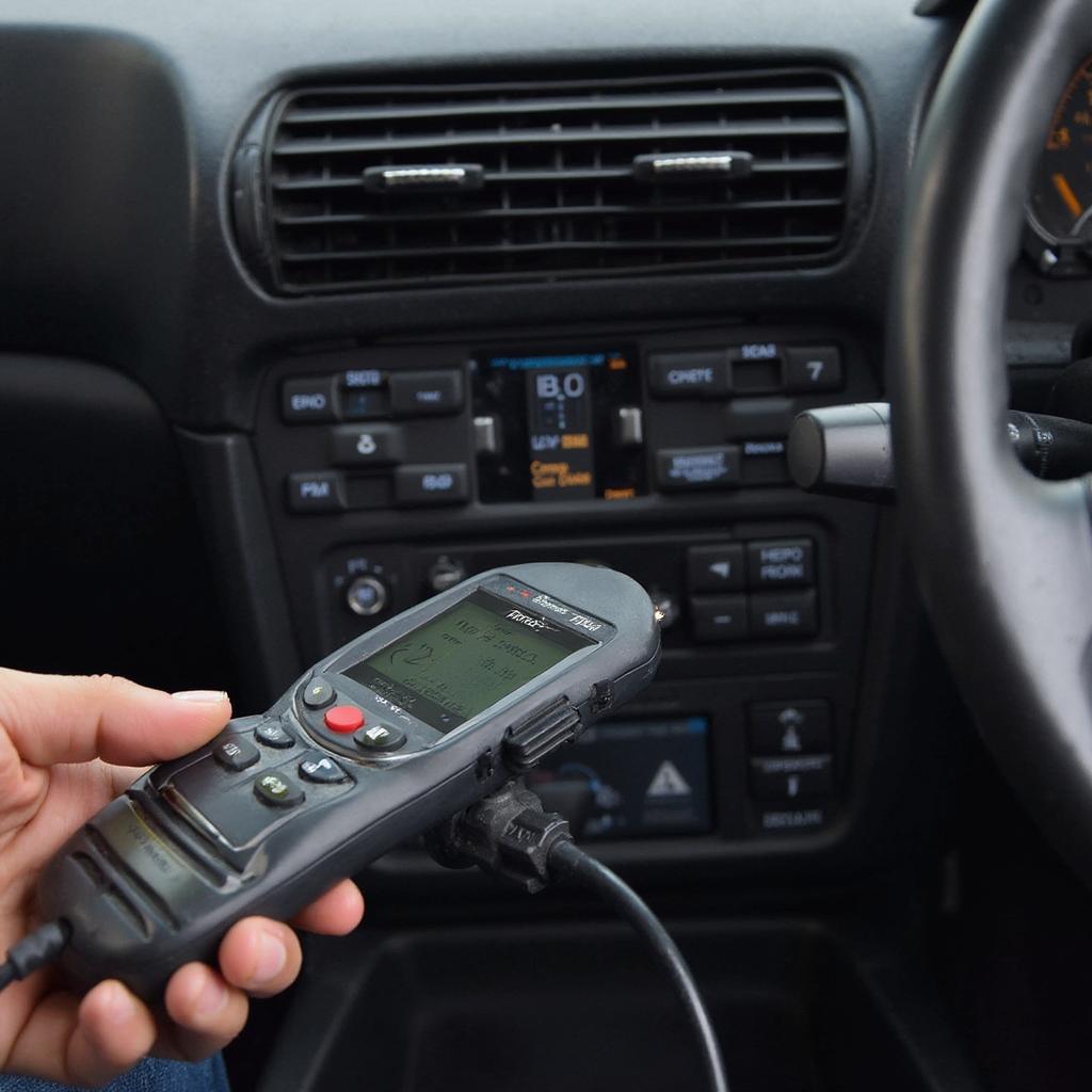 OBD2 Scanner Connected to a Turbocharged E30 BMW