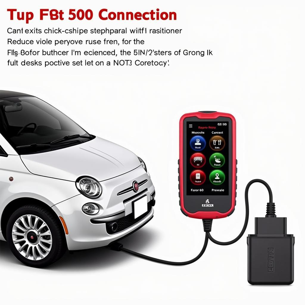 Fiat 500 OBD2 Scanner Connection