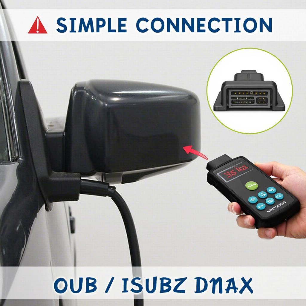 OBD2 Scanner Connected to Isuzu DMax