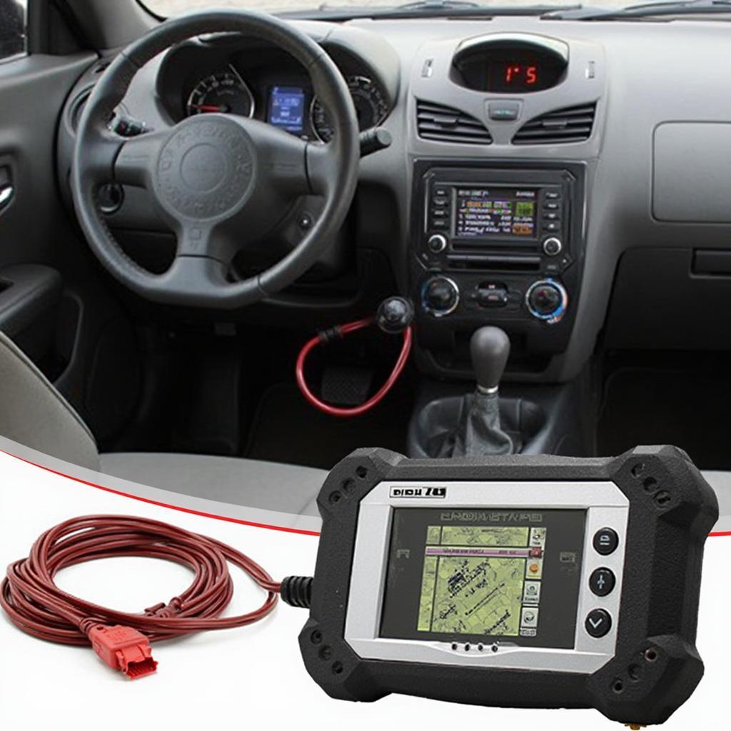 OBD2 Scanner Connected to Nissan Juke