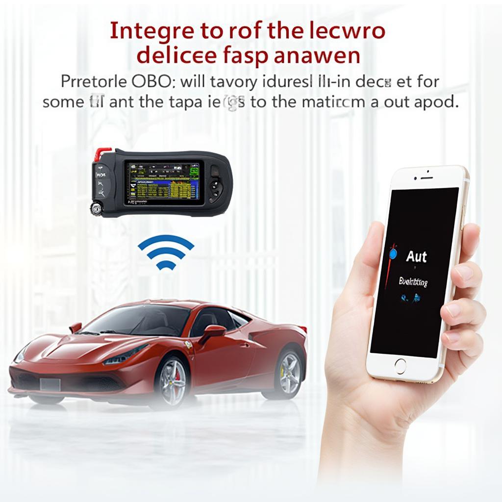 OBD2 Scanner Connected to Smartphone