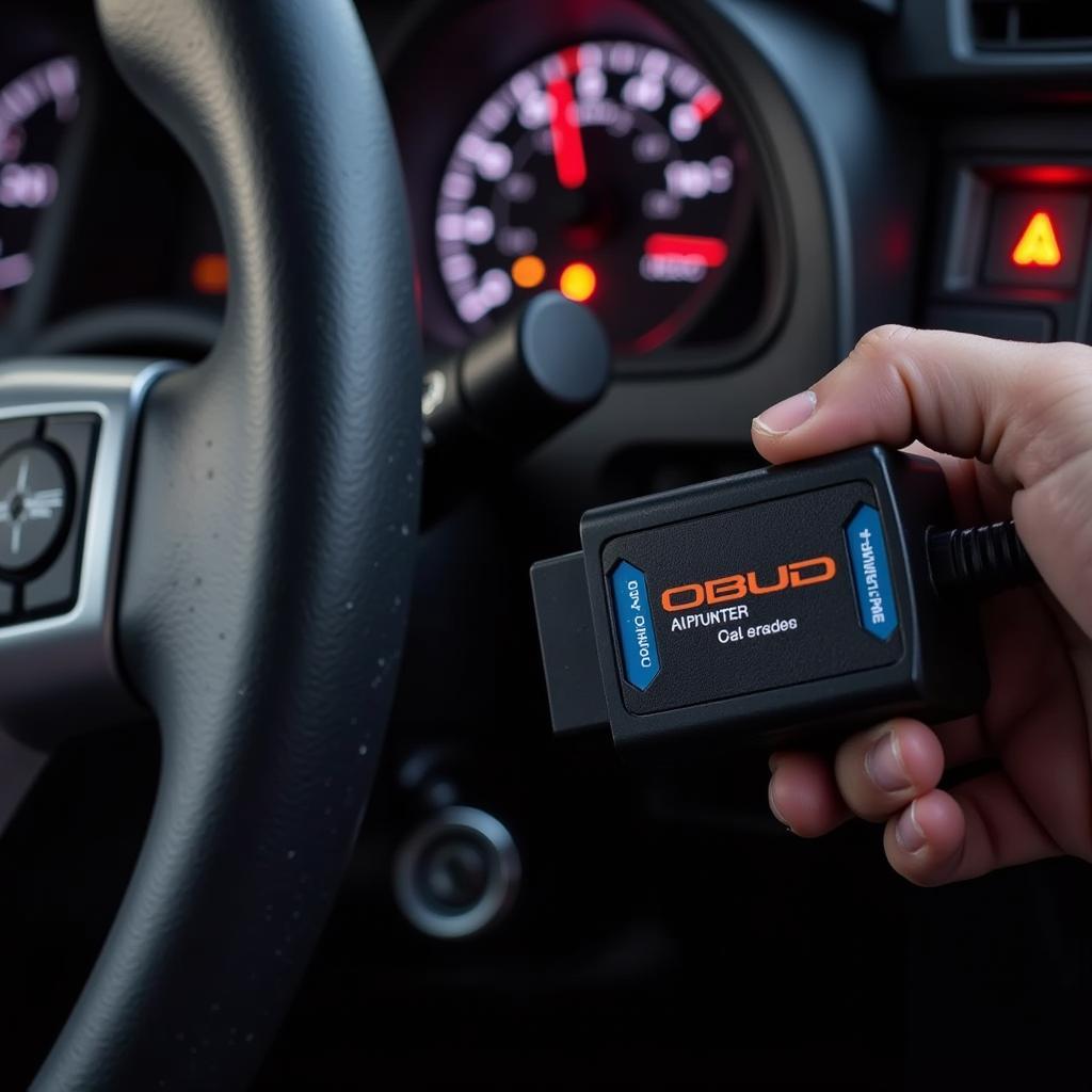 OBD2 Scanner Connected to Toyota 4Runner