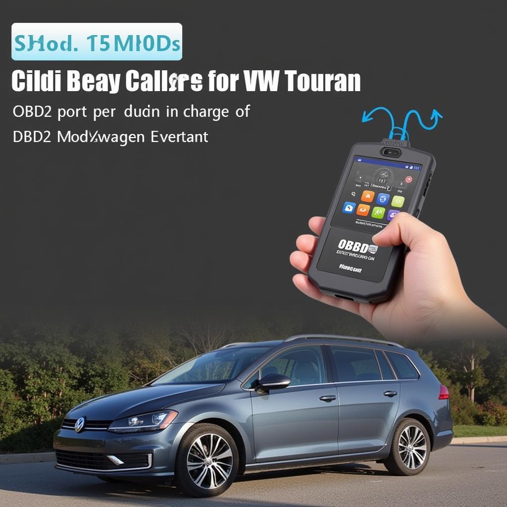 OBD2 Scanner Connected to VW Touran