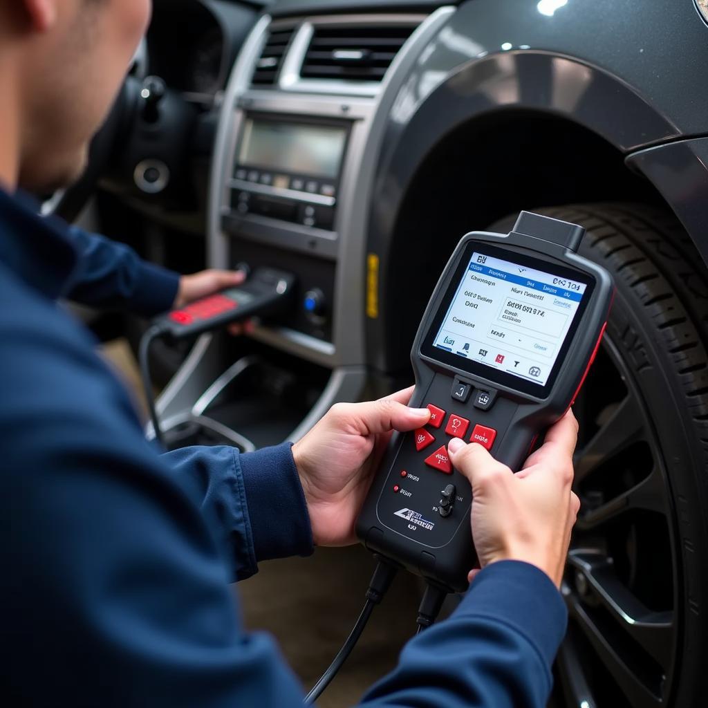 OBD2 Scanner in Use